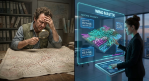 manual wind map lookup vs Wind Master automated V-basic data