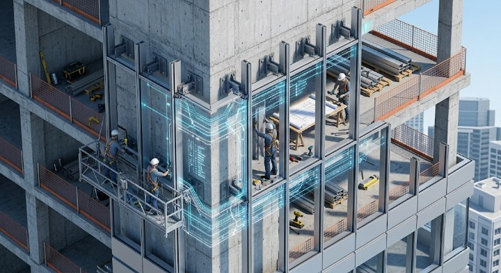 Structural anchoring systems for exterior aluminum wall panels